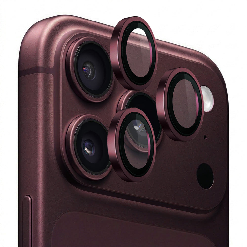 Lito Titanium AR Rear Camera Protective Film for Apple iPhone 18 Pro / 18 Pro Max, Tempered Glass, Burgundy