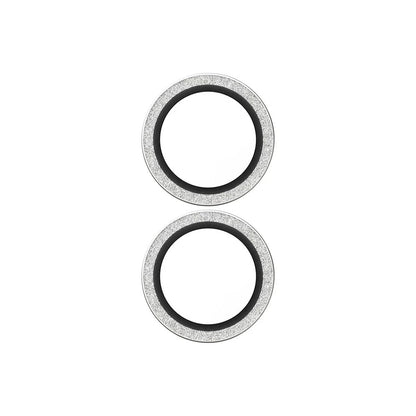 Folia ochronna na tylną kamerę PanzerGlass Hoops Glitter dla Apple iPhone 17 / 16 Plus / 16, Hartowane szkło, Srebrna