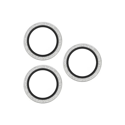 Folia ochronna na tylną kamerę PanzerGlass Hoops Glitter dla Apple iPhone 17 Pro Max / 17 Pro / 16 Pro Max / 16 Pro, Hartowane szkło, Srebrna