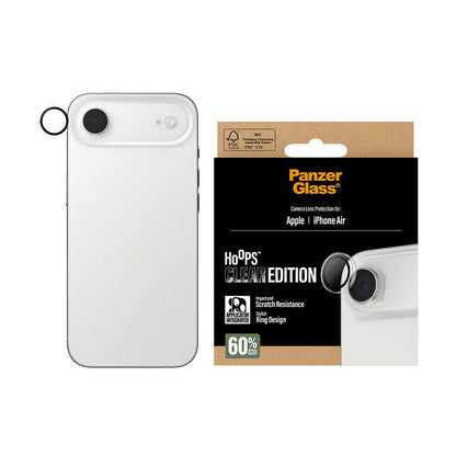 Folia ochronna na tylną kamerę PanzerGlass Hoops dla Apple iPhone 17 Air, Hartowane szkło, Przezroczysta