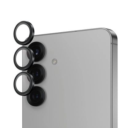 Folia ochronna na tylną kamerę PanzerGlass Hoops dla Samsung Galaxy S25 S931, Hartowane szkło, Czarne.