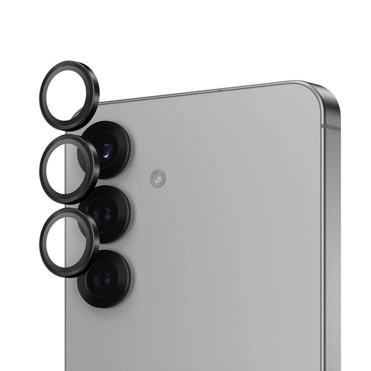 Folia ochronna na tylną kamerę PanzerGlass Hoops dla Samsung Galaxy S25 S931, Hartowane szkło, Czarne.