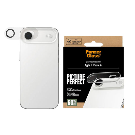 Folia ochronna na tylną kamerę PanzerGlass PicturePerfect dla Apple iPhone 17 Air, Hartowane szkło, Przezroczysta