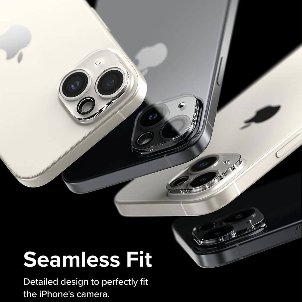 Folia ochronna na tylną kamerę Ringke dla Apple iPhone 15 Plus / 15, Szkło hartowane, Zestaw 2 sztuki, Przezroczysta
