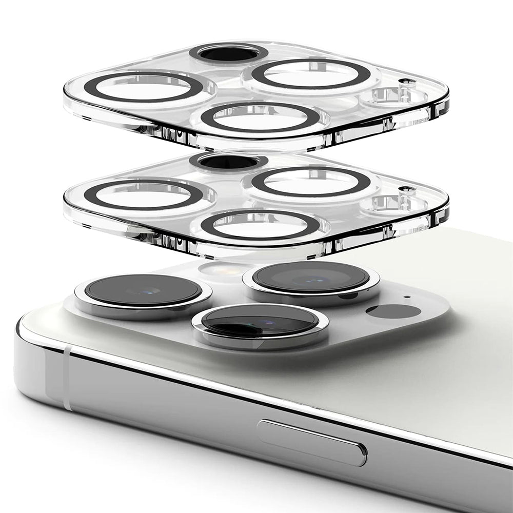 Folia ochronna na tylną kamerę Ringke dla Apple iPhone 15 Pro Max, Hartowane szkło, Zestaw 2 sztuki, Przezroczysta