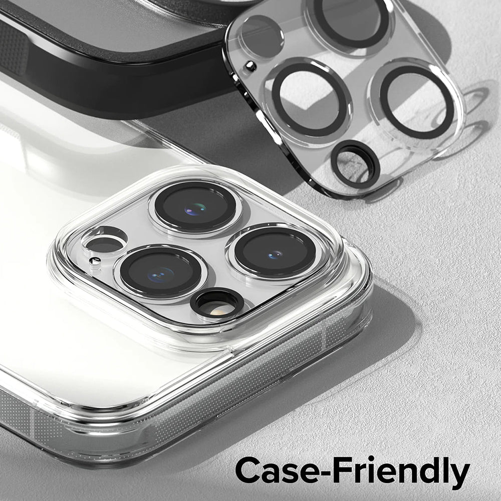Folia ochronna na tylną kamerę Ringke dla Apple iPhone 15 Pro Max, Hartowane szkło, Zestaw 2 sztuki, Przezroczysta