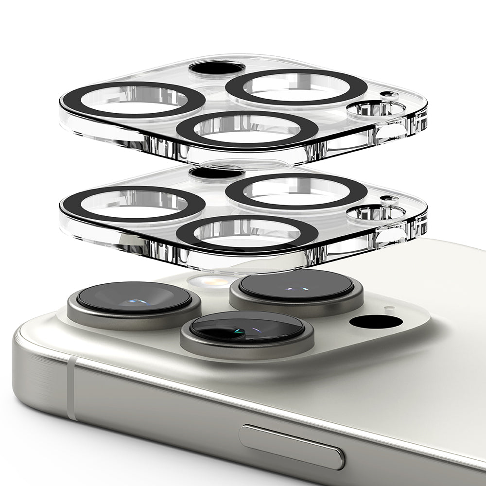 Folia ochronna na tylną kamerę Ringke dla Apple iPhone 16 Pro Max / 16 Pro, Hartowane szkło, Zestaw 2 sztuki, Przezroczysta