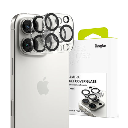 Folia ochronna na tylną kamerę Ringke dla Apple iPhone 16 Pro Max / 16 Pro, Hartowane szkło, Zestaw 2 sztuki, Przezroczysta