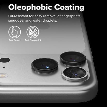 Folia ochronna na tylną kamerę Ringke dla Apple iPhone 17 Pro Max / 17 Pro, Hartowane szkło, Czarna