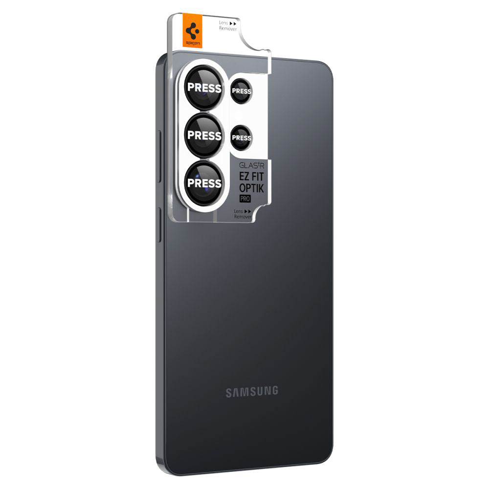 Folia ochronna na tylną kamerę Spigen GlastR EZ FIT Optik Pro HD dla Samsung Galaxy S26 Ultra S948, Szkło Hartowane, Zestaw 2 sztuki, Czarna