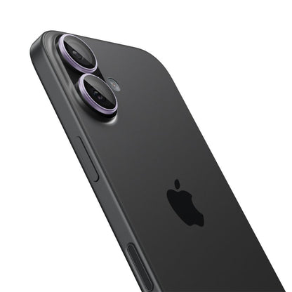 Folia ochronna na tylną kamerę Spigen GlastR EZ FIT Optik Pro dla Apple iPhone 17 / 16 Plus / 16, Hartowane szkło, Zestaw 2 sztuki, Fioletowa