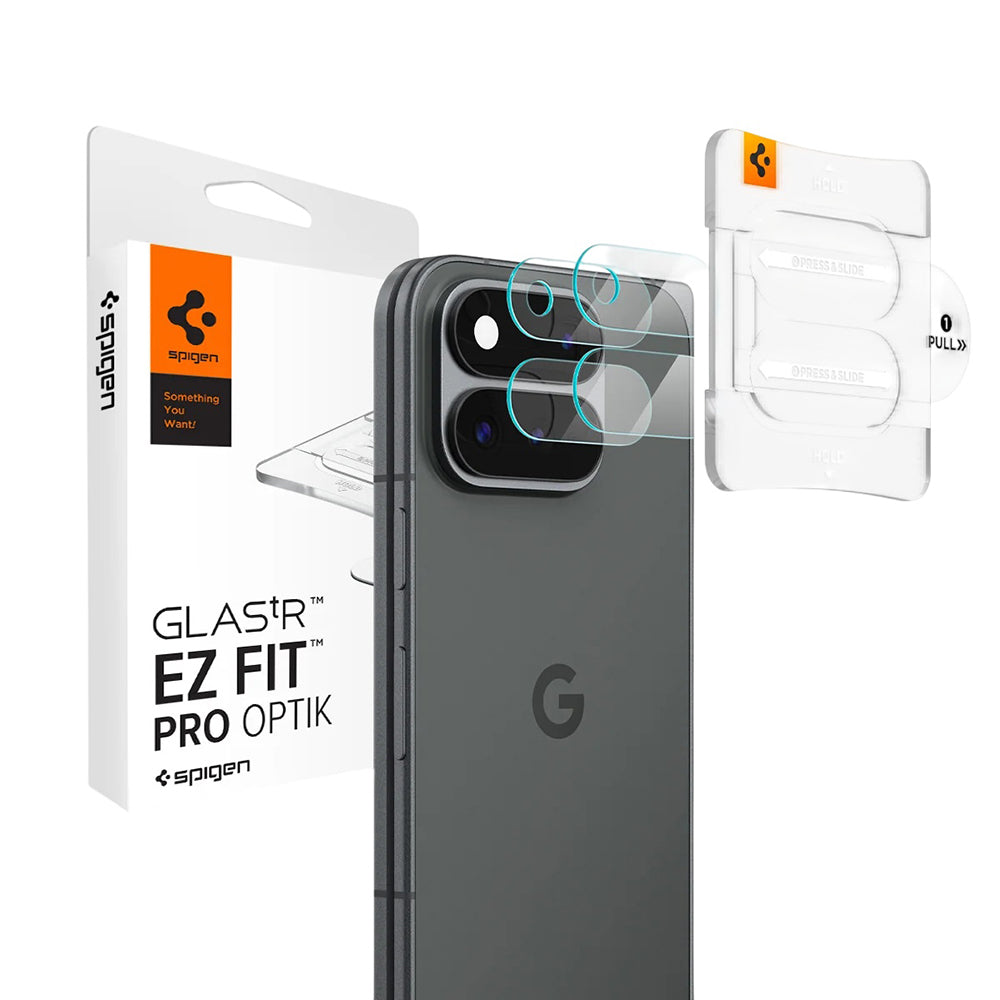 Spigen GlastR EZ FIT Optik Pro Rear Camera Protective Film for Google Pixel 11 Pro Fold, Tempered Glass, Set of 2 Pieces, Transparent AGL11491