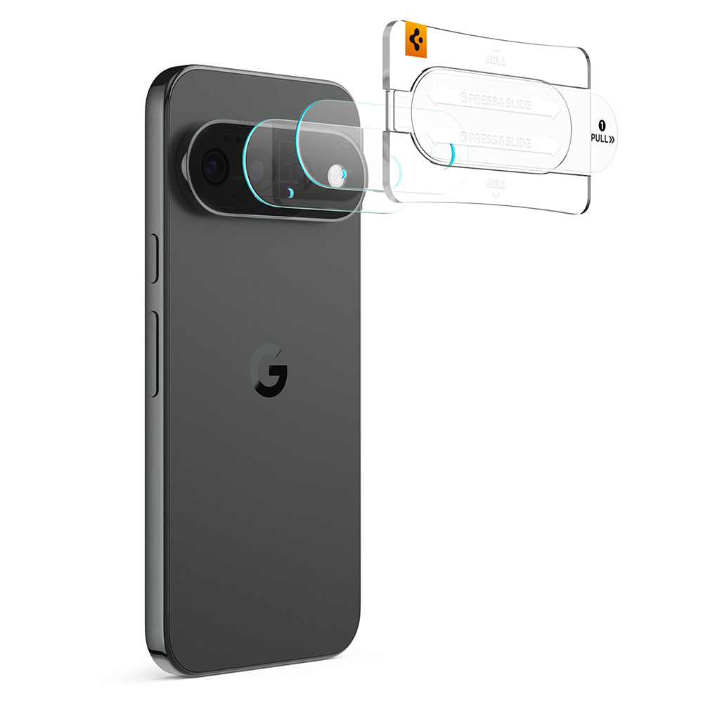 Spigen GlastR EZ FIT Optik Pro Rear Camera Protective Film for Google Pixel 11 Pro, Tempered Glass, Set of 2 pieces, Black AGL11484