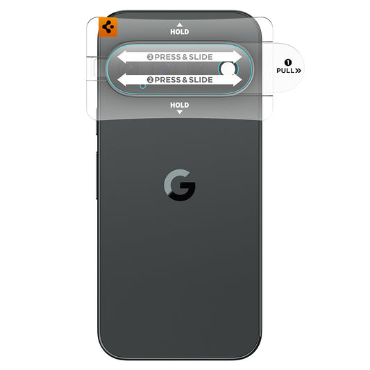 Spigen GlastR EZ FIT Optik Pro Rear Camera Protective Film for Google Pixel 11 Pro XL, Tempered Glass, Set of 2 pieces, Black AGL11489