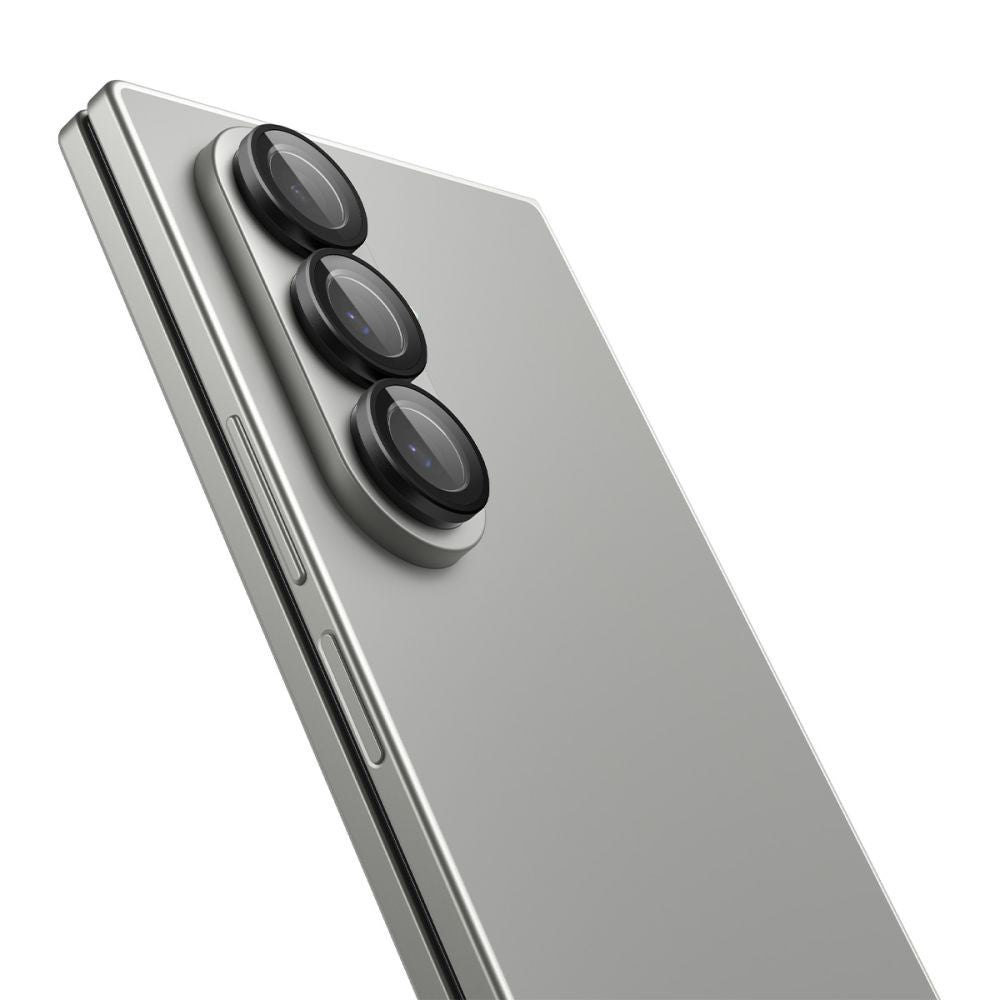 Folia ochronna na tylną kamerę Spigen GlastR EZ FIT Optik Pro HD dla Samsung Galaxy Z Fold7 F966, Hartowane szkło, Zestaw 2 sztuki, Czarna AGL09581