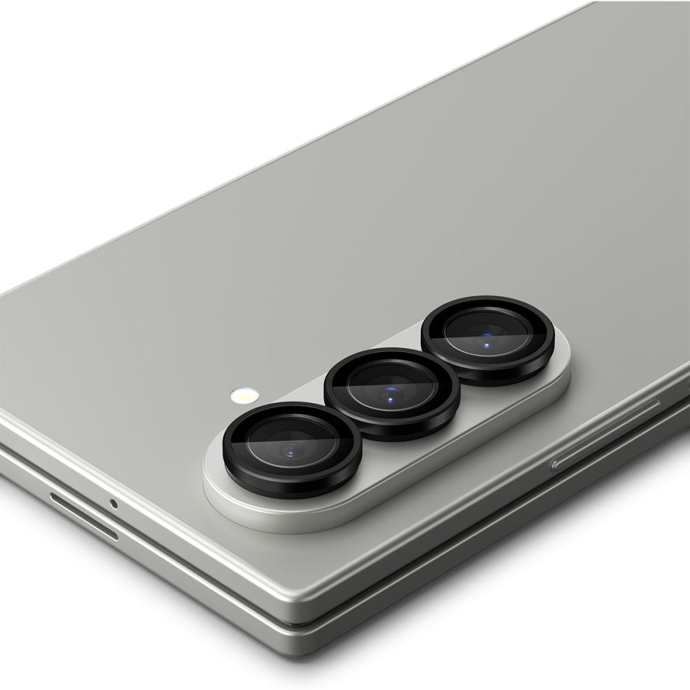 Folia ochronna na tylną kamerę Spigen GlastR EZ FIT Optik Pro HD dla Samsung Galaxy Z Fold7 F966, Hartowane szkło, Zestaw 2 sztuki, Czarna AGL09581