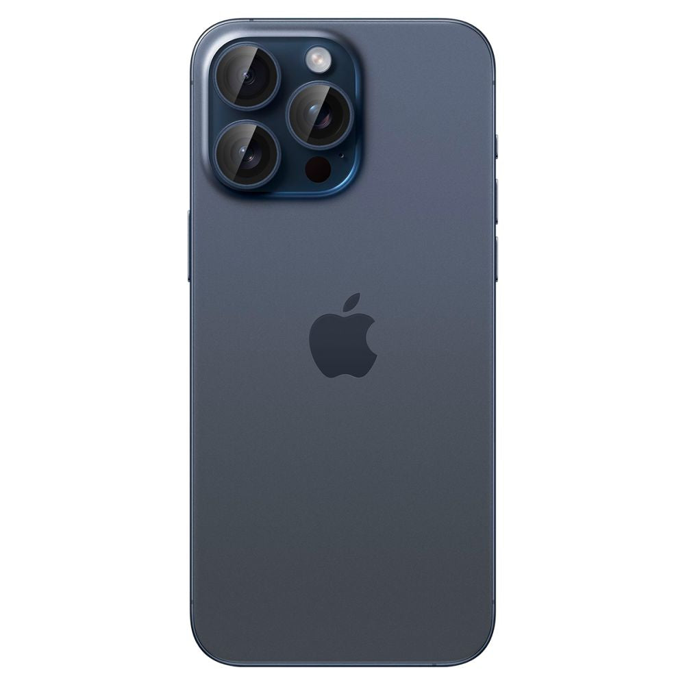Folia ochronna na tylną kamerę Spigen GlastR EZ FIT Optik Pro dla Apple iPhone 16 Pro Max / 16 Pro, Hartowane szkło, Zestaw 2 sztuki, Niebieska