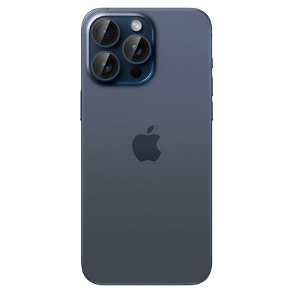 Folia ochronna na tylną kamerę Spigen GlastR EZ FIT Optik Pro dla Apple iPhone 16 Pro Max / 16 Pro, Hartowane szkło, Zestaw 2 sztuki, Niebieska