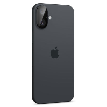 Folia ochronna na tylną kamerę Spigen GlastR Optik dla Apple iPhone 16 Plus / 16, Hartowane szkło, Zestaw 2 sztuki, Czarna AGL07922