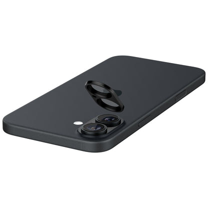 Folia ochronna na tylną kamerę Spigen GlastR Optik dla Apple iPhone 16 Plus / 16, Hartowane szkło, Zestaw 2 sztuki, Czarna AGL07922