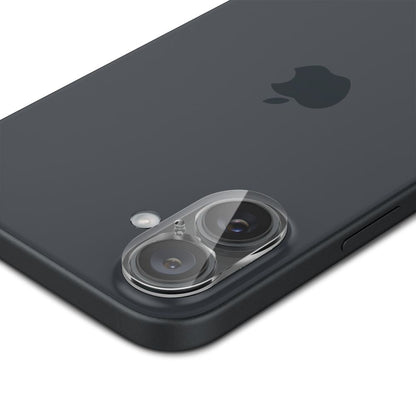 Folia ochronna na tylną kamerę Spigen GlastR Optik do Apple iPhone 16 Plus / 16, szkło hartowane, zestaw 2 sztuki, przezroczysta AGL07923