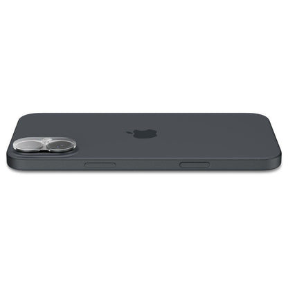 Folia ochronna na tylną kamerę Spigen GlastR Optik do Apple iPhone 16 Plus / 16, szkło hartowane, zestaw 2 sztuki, przezroczysta AGL07923