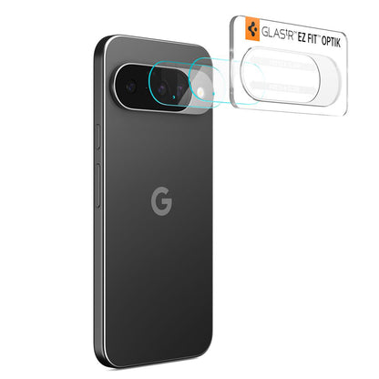 Folia ochronna na tylną kamerę Spigen GlastR Optik do Google Pixel 10, szkło hartowane, zestaw 2 sztuki, przezroczysta AGL09661