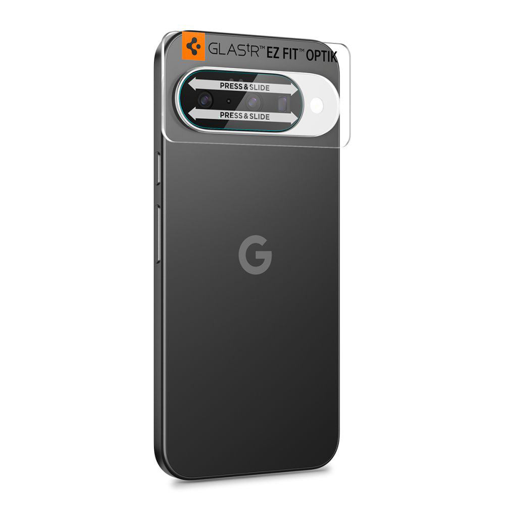 Folia ochronna na tylną kamerę Spigen GlastR Optik do Google Pixel 10, szkło hartowane, zestaw 2 sztuki, przezroczysta AGL09661