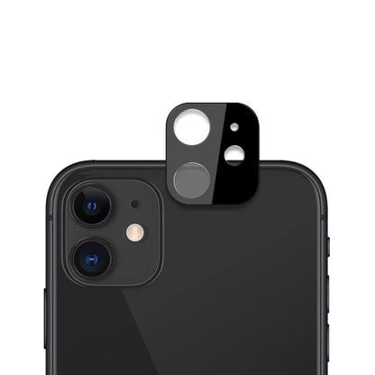 Techsuit Rear Camera Protective Film for Apple iPhone 12, Tempered Glass, Black