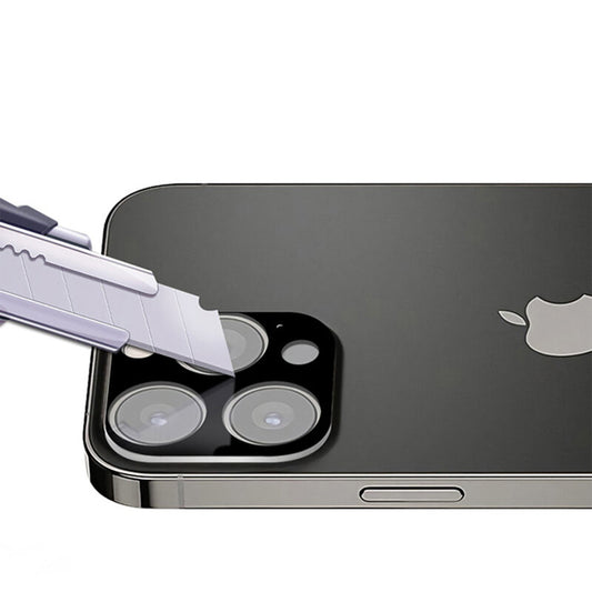 Folia ochronna na tylną kamerę Techsuit do Apple iPhone 13 Pro Max / 13 Pro, szkło hartowane, czarna