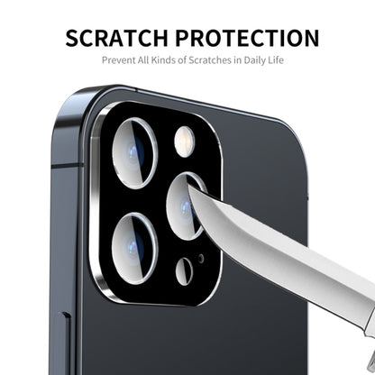 Techsuit Rear Camera Protective Film for Apple iPhone 15 Pro Max / 15 Pro, Tempered Glass, Black