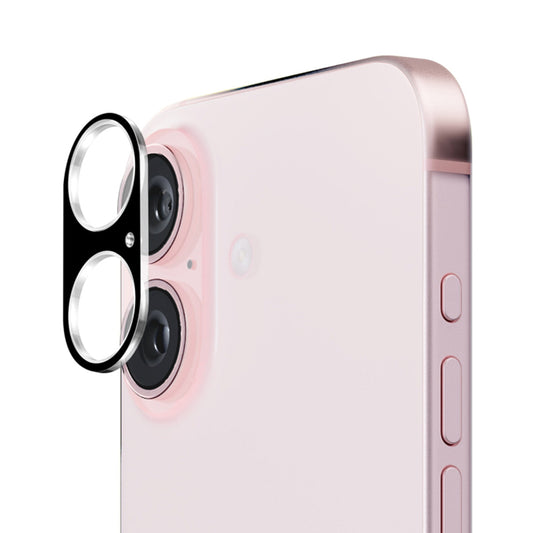 Folia ochronna na tylną kamerę Techsuit do Apple iPhone 16 Plus / 16, szkło hartowane, czarna