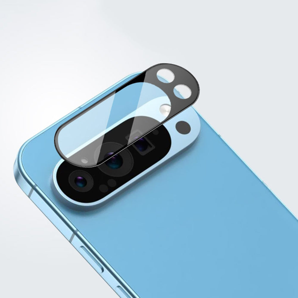 Folia ochronna na tylną kamerę Techsuit do Google Pixel 9 Pro XL, szkło hartowane, czarna