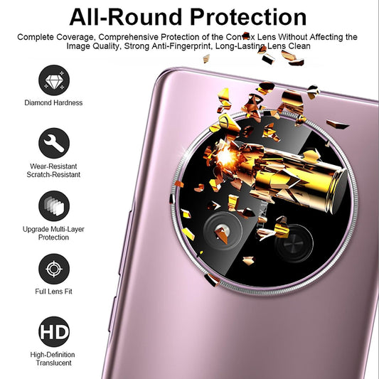 Folia ochronna na tylną kamerę Techsuit do Honor X9c / Magic7 Lite, szkło hartowane, czarna