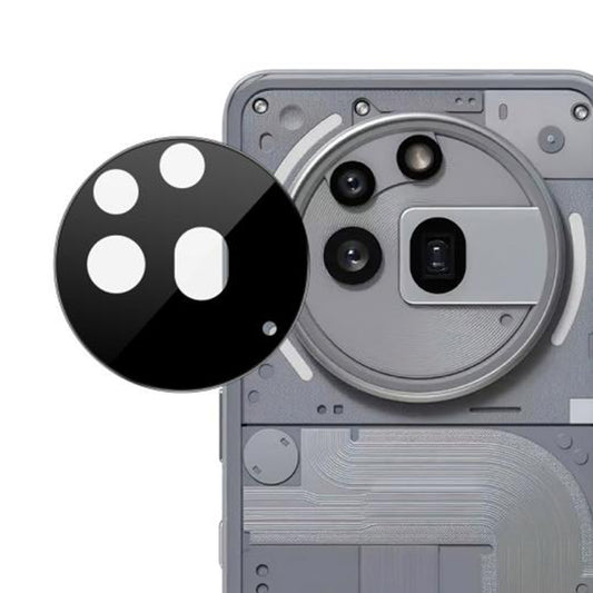 Folia ochronna na tylną kamerę Techsuit do Nothing Phone (3a) Pro, szkło hartowane, czarna