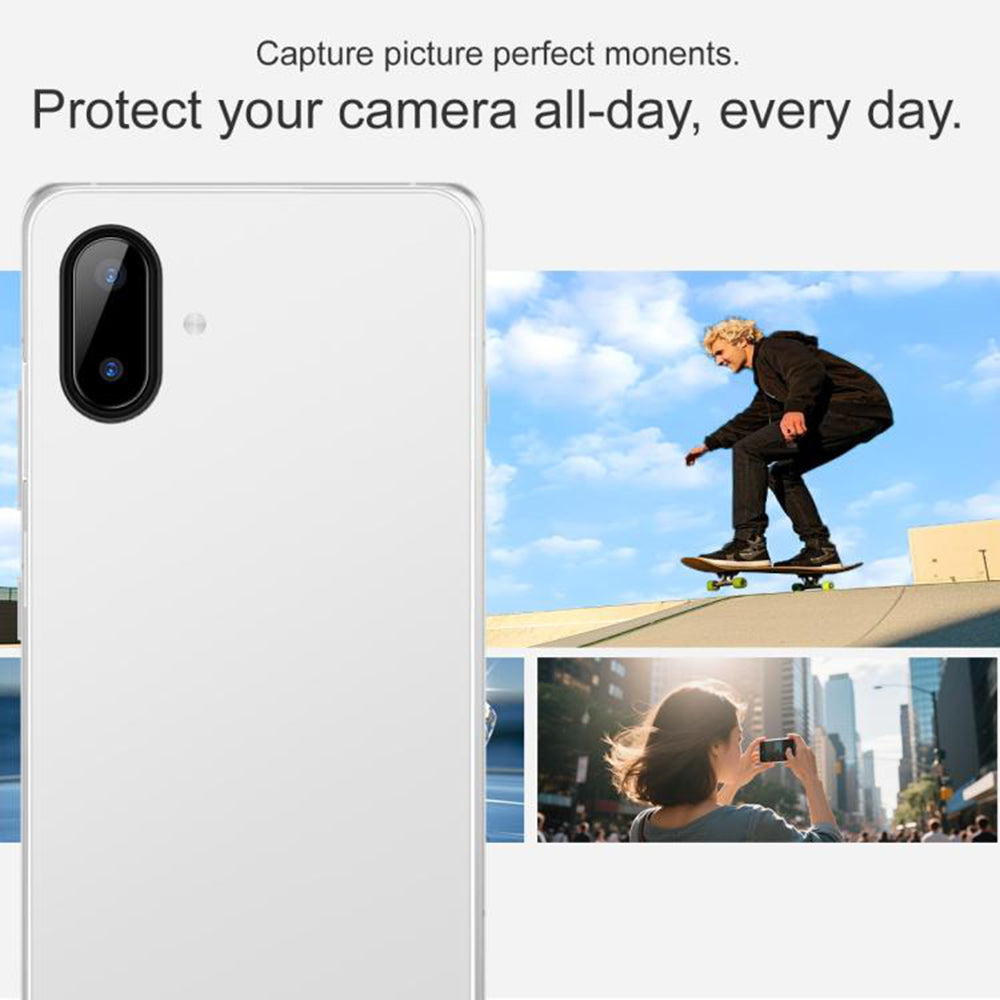 Techsuit Rear Camera Protective Film for Samsung Galaxy A07 4G A075, Tempered Glass, Black