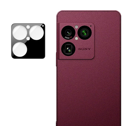 Szkło ochronne na tylny aparat Techsuit do Sony Xperia 1 VIII, szkło hartowane, czarne