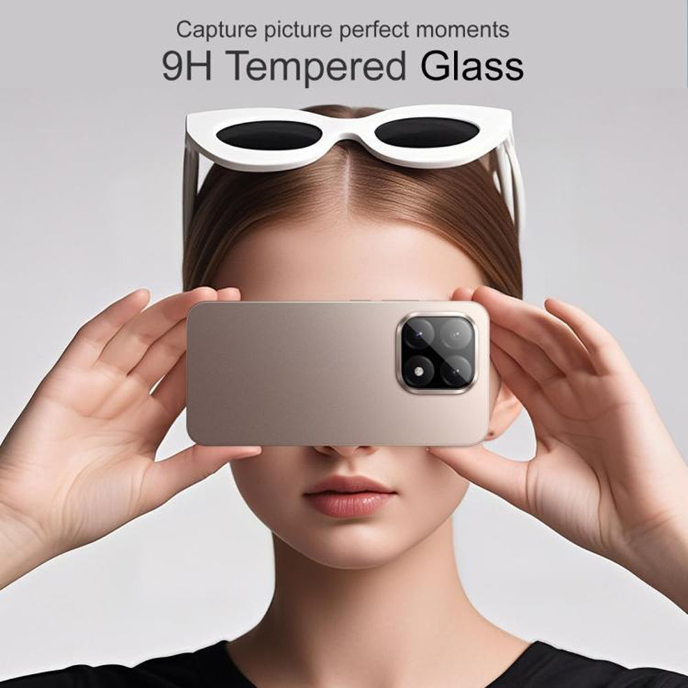 Folia ochronna na tylną kamerę Techsuit do Xiaomi 15T Pro, szkło hartowane, czarna
