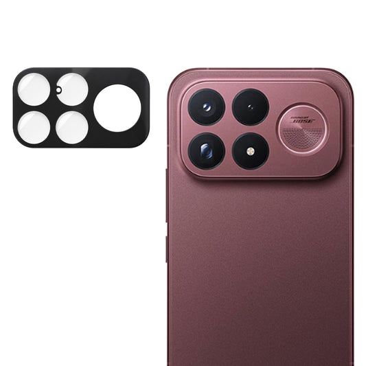 Szkło ochronne na aparat tylny Techsuit do Xiaomi Poco F9 Ultra, szkło hartowane, czarne