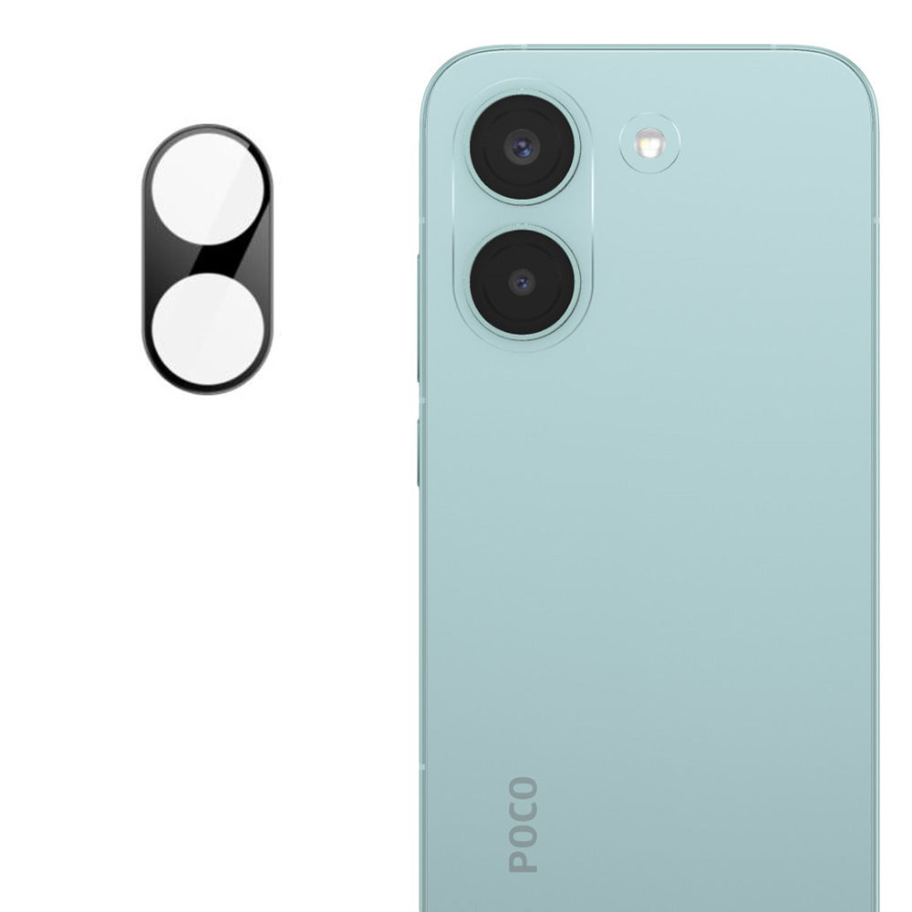 Folia ochronna Techsuit na tylny aparat Xiaomi Poco X8 Pro, Hartowane szkło, Czarne