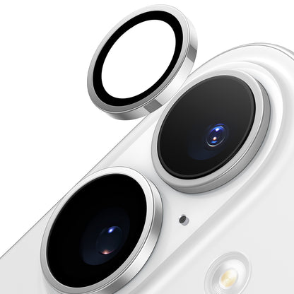 Folia ochronna na tylny aparat Torras Lensguard dla Apple iPhone 16 Plus / 16, Hartowane szkło, Metaliczny Szary