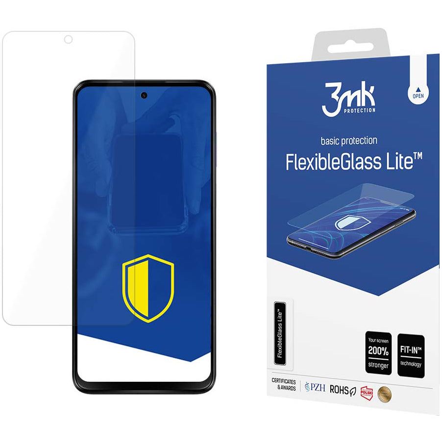 Ochrona ekranu 3MK FlexibleGlass Lite dla Motorola Moto G13 / G23, elastyczne szkło, pełne klejenie 