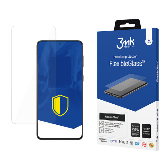 3MK FlexibleGlass Screen Protector do Samsung Galaxy S21 5G G991, elastyczne szkło, pełne klejenie