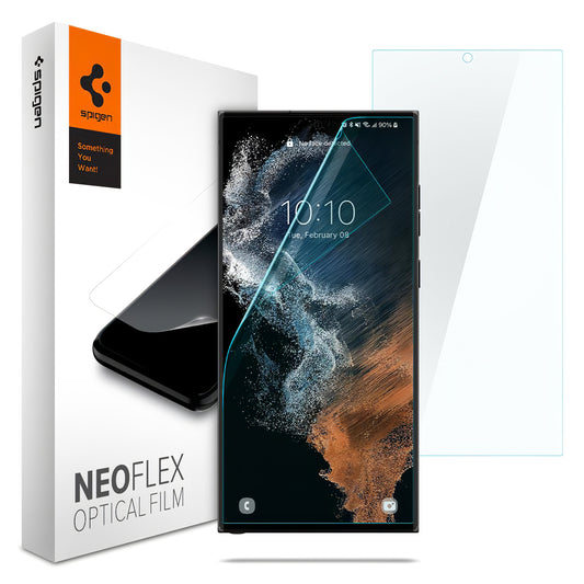 Ochrona ekranu Spigen Neo Flex dla Samsung Galaxy S22 Ultra 5G S908, HydroGel, Zestaw 2 sztuk AFL04137 