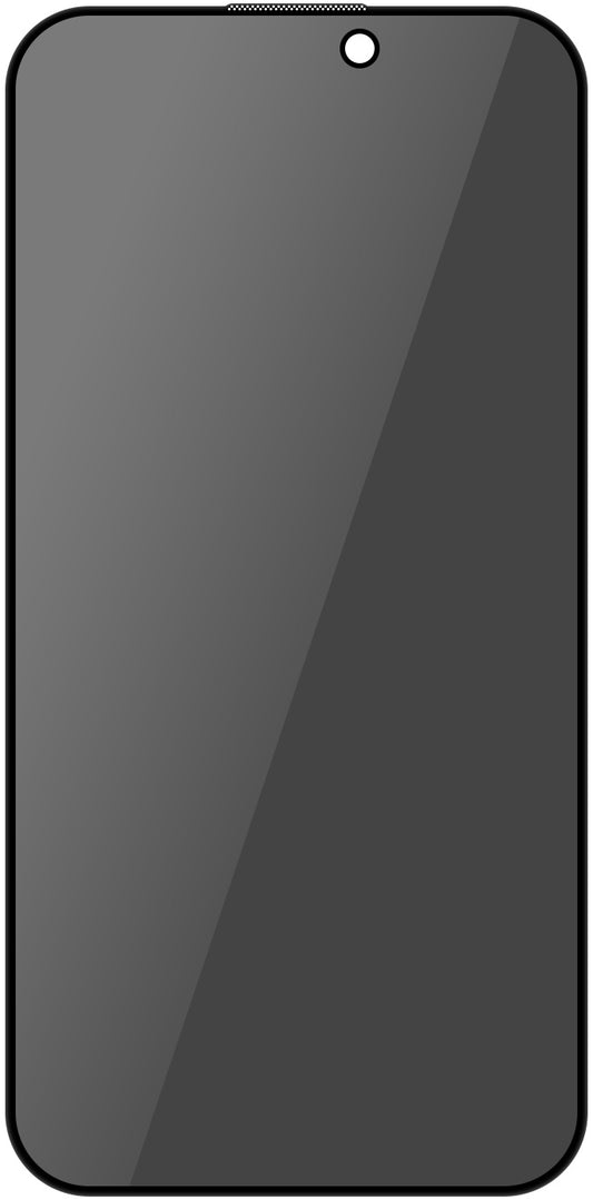 Folia ochronna Ecran Privacy Blueo dla Apple iPhone 16 Pro, Szkło Hartowane, Pełne Klejenie, 5D