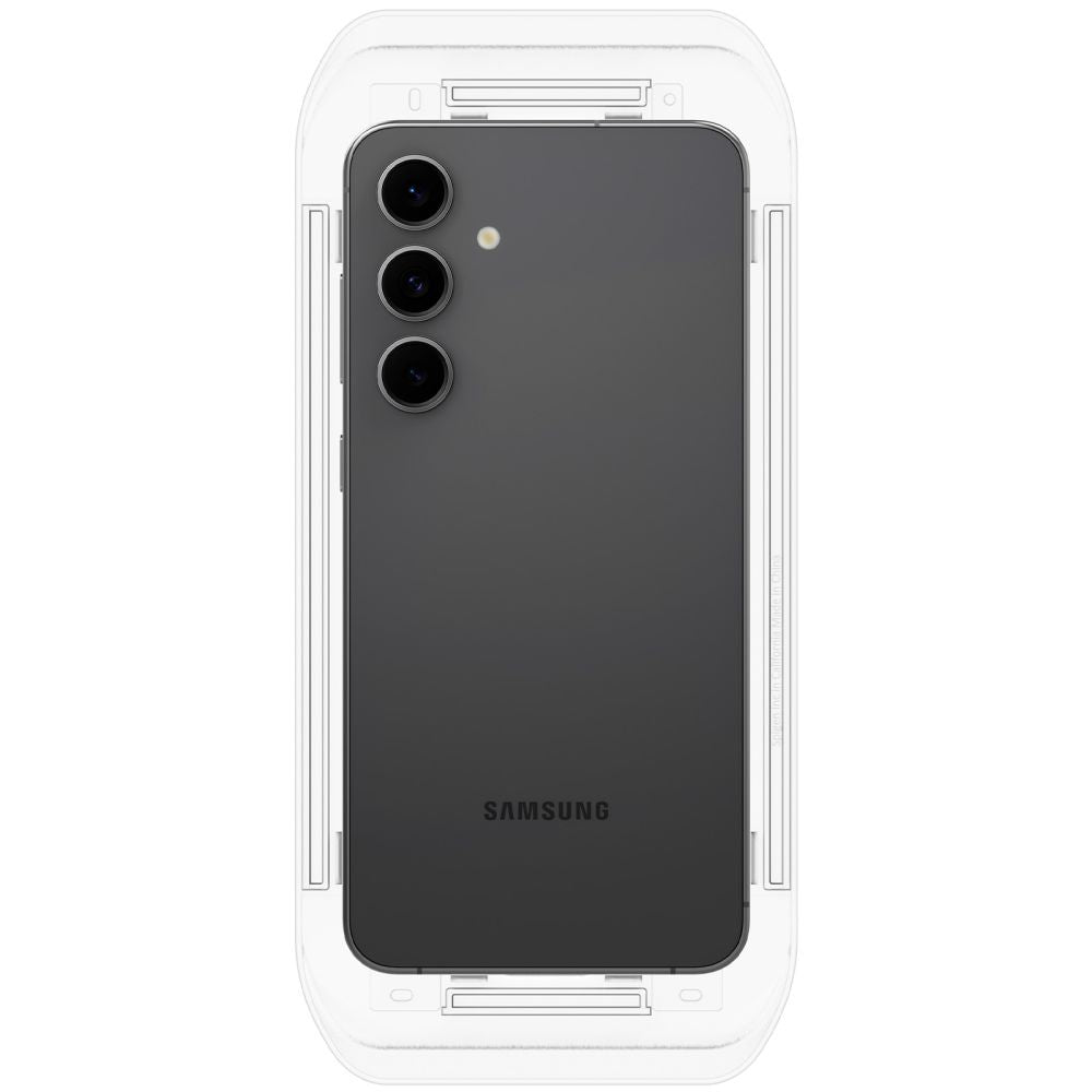 Spigen EZ FIT Screen Protector dla Samsung Galaxy S24 FE S721, szkło ochronne, pełny klej, zestaw 2 sztuk AGL08729 