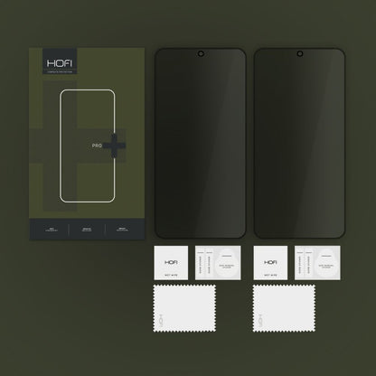 Folia ochronna na ekran Privacy HOFI Glass PRO+ do Samsung Galaxy S25 S931, szkło hartowane, pełna klej, zestaw 2 sztuki