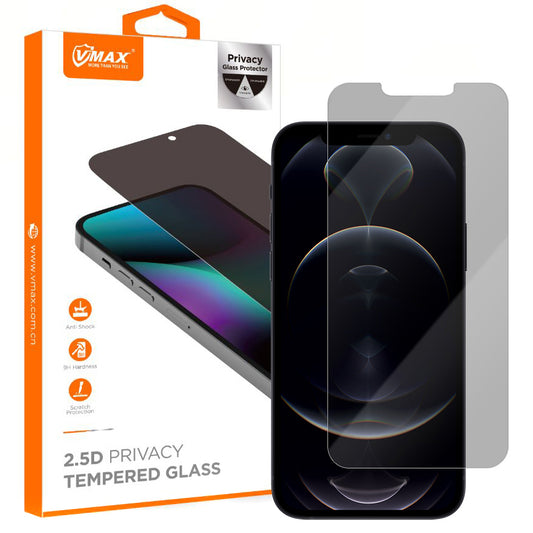 Folia ochronna na ekran Privacy Vmax do Apple iPhone 12 Pro Max, szkło hartowane, pełna klej, 2.5D
