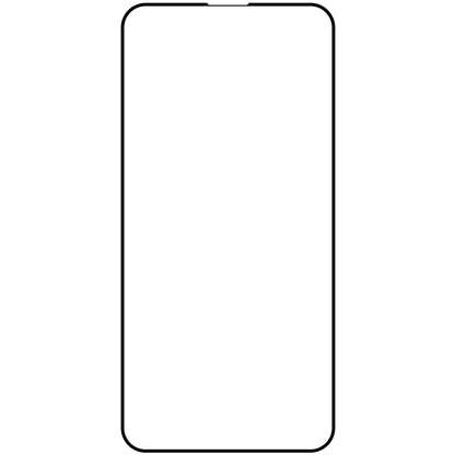 OEM Screen Protector Film for Apple iPhone 15 Pro Max, Tempered Glass, Full Glue, Set of 10 pieces, 9D, Black