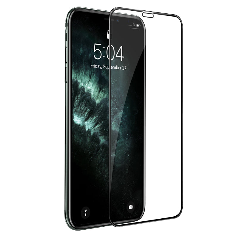 Folia ochronna na ekran HOCO G16 do Apple iPhone 11 / XR, Hartowane szkło, Pełne klejenie, 5D, Czarna